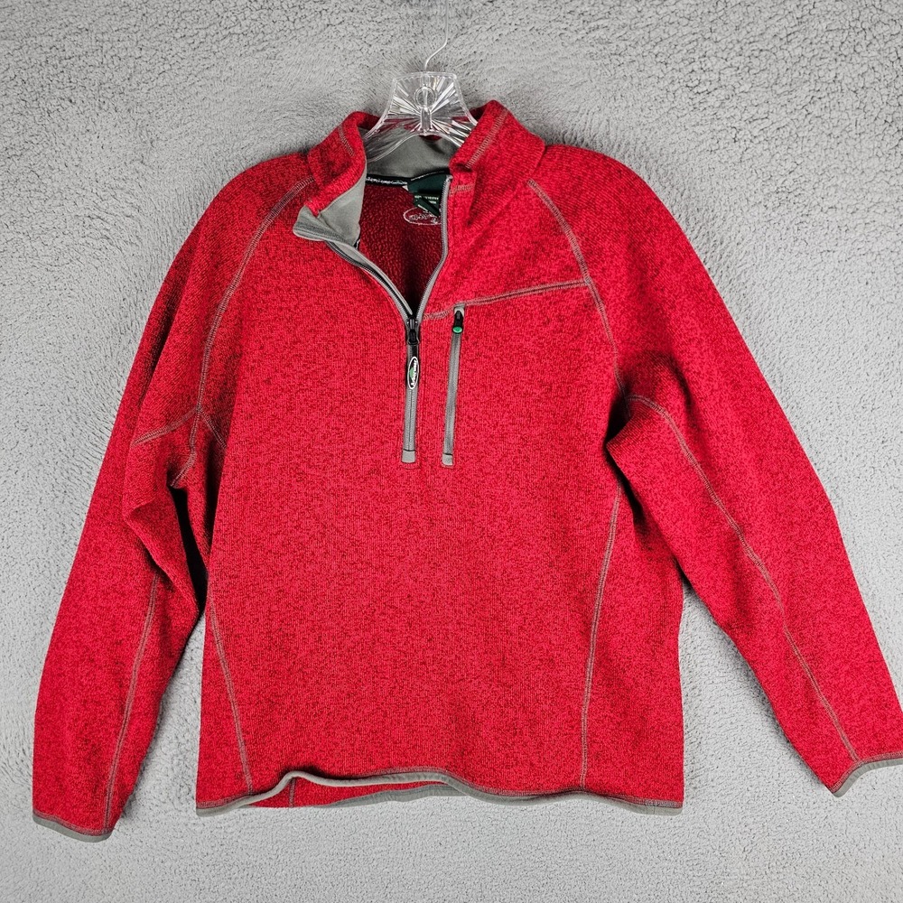 Arborwear Sweater Mens M Heather‎ Fleece Lined Durable Work Long Sleeve Half Zip